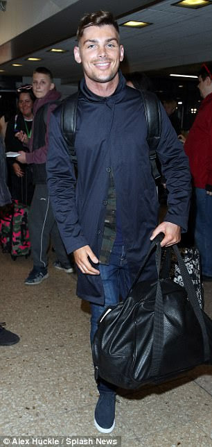 Incoming; Kieron Richardson was also present at Euston station ahead of the Inside Soap Awards on Monday afternoon