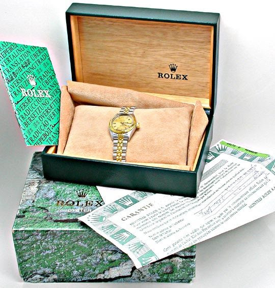 Foto 4, Rolex Datejust Damen-Armbanduhr Stahlgold Topuhr Neuw.!, U1963