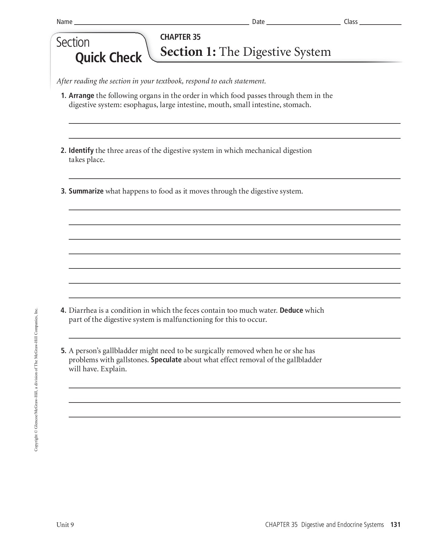 Chapter 35 Section 2 Nutrition Study Guide Answer Key Runners High Nutrition