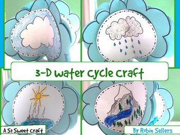 Water Cycle Craft: {3-D Water Cycle Craftivity}