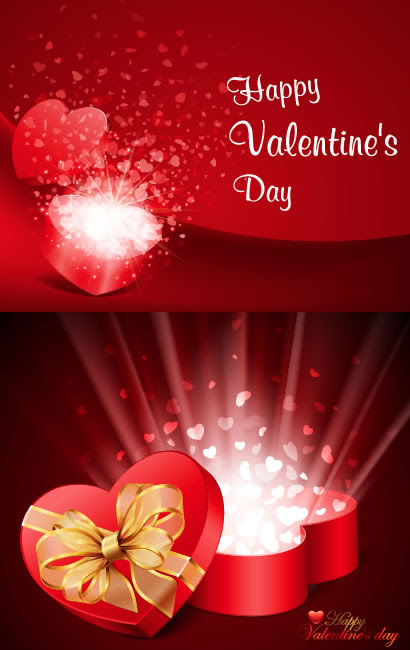 バレンタインデー ハートが溢れるイラストai Eps ベクタークラブ イラストレーター素材が無料