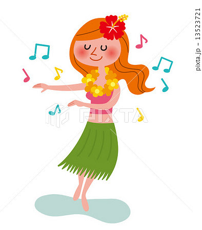 フラダンスのイラスト素材