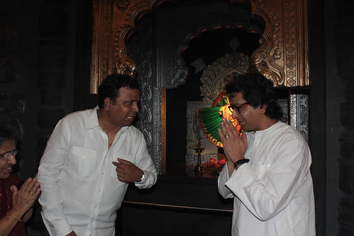 Mr Raj Thackeray At Advocate Ashish Shelars Ganesha Pandal by firoze shakir photographerno1