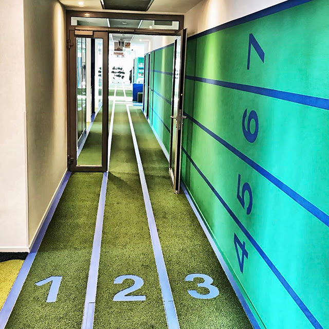 Google Indoor Office Hallway Race Track