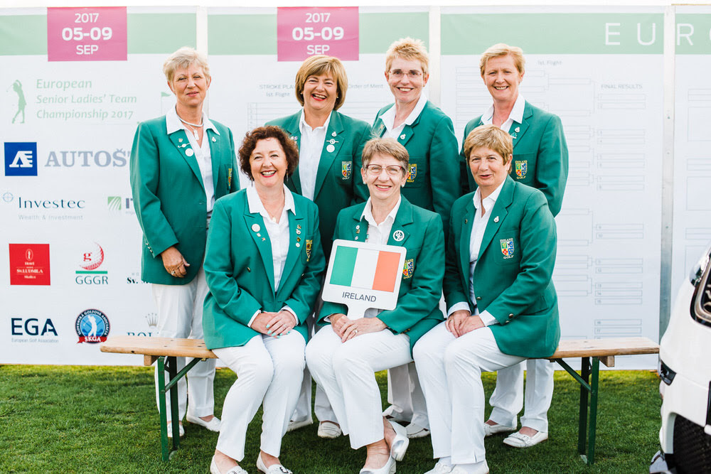 The Irish Senior Women's team at the 2017 European Senior Championships in Slovakia. Picture: EGA