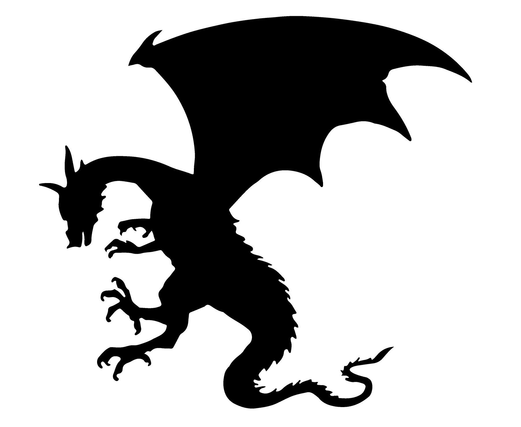 Download Free Dragon Silhouette at GetDrawings | Free download