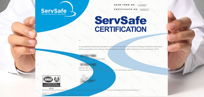 Safe serve food handlers card