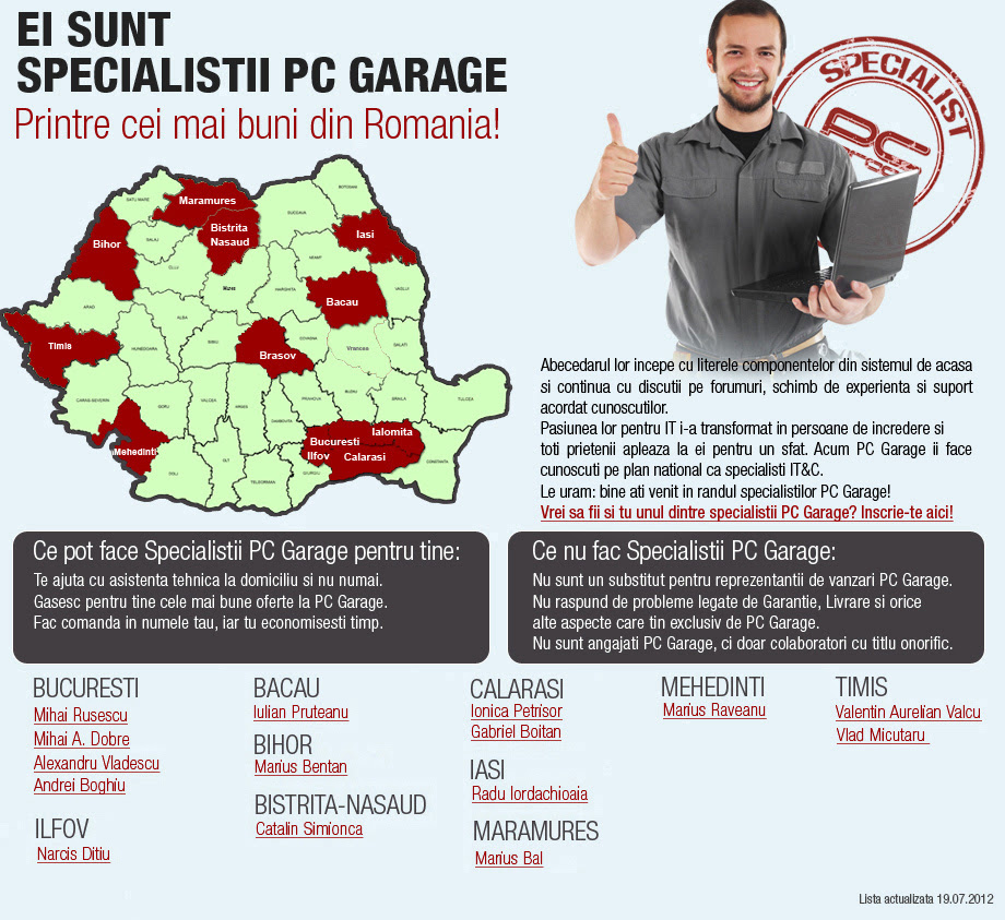 Specialistii PC Garage - PC Garage