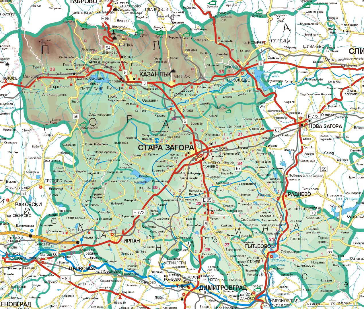 карта на община стара загора Страничка на Пенчо Георгиев карта на община стара загора