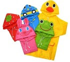 FAD Cartoon Baby Kids Toddler Boy Girl Hooded Rain Coat Raincoat Jacket EF