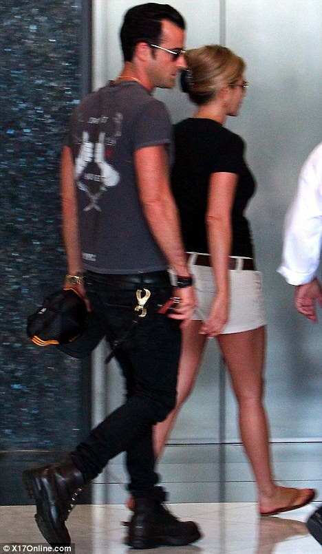 Support: Justin is understood to have waited outside the hospital while Jennifer spent time with her mother 