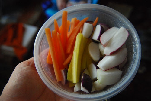 Carrots and radishes