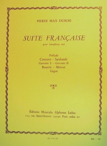 Suite Francaise for Solo SaxophoneBy Pierre Max Dubois