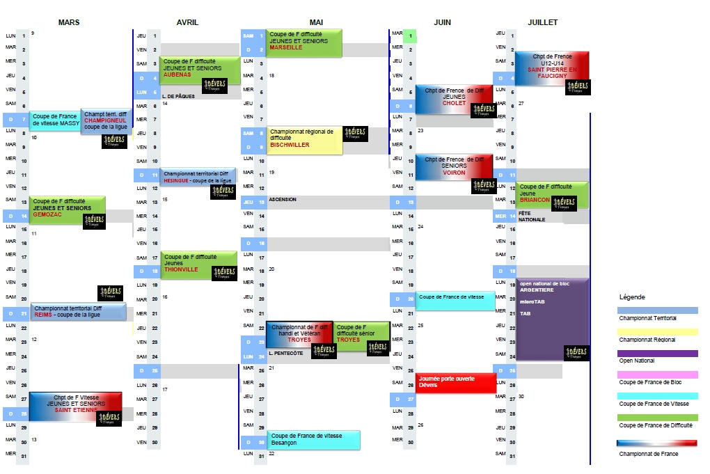 calendrier troyes 2021
