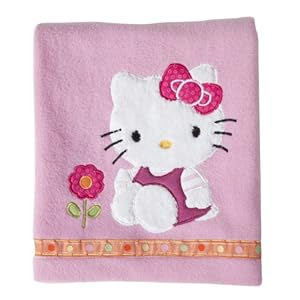 Lambs & Ivy Blanket, Hello Kitty Garden