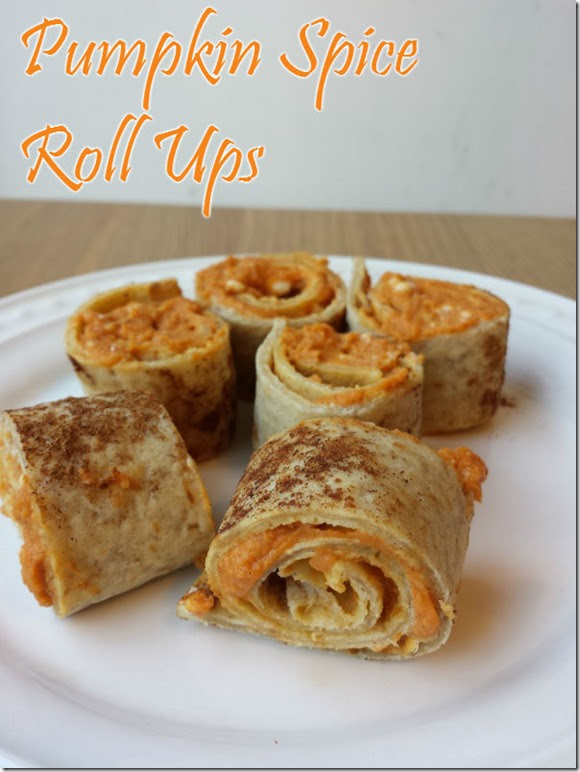 healthy pumpkin spice roll ups