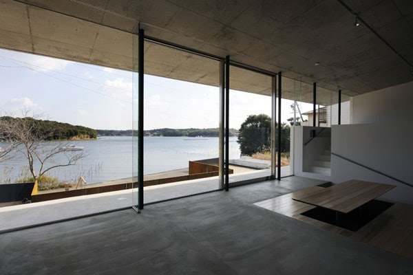 Japanese Beach House Design: Contemporary Concrete | Modern House ...
