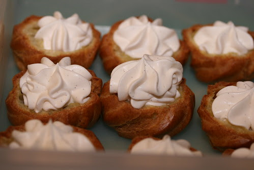 Cream Puff with Vanilla Whipped Cream