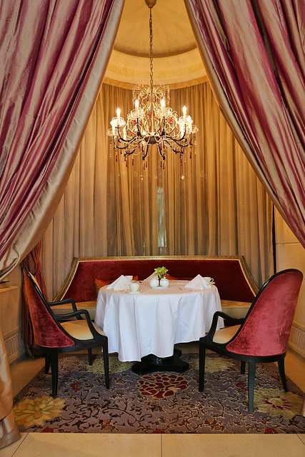 Special nooks in Brasserie Les Saveurs at St Regis Singapore