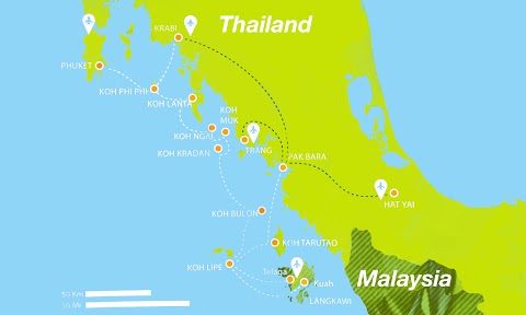 bukit kayu hitam to krabi