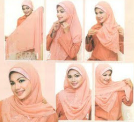 Cara Memakai Kerudung Segiempat Roemahrafa Mosleem Outwear