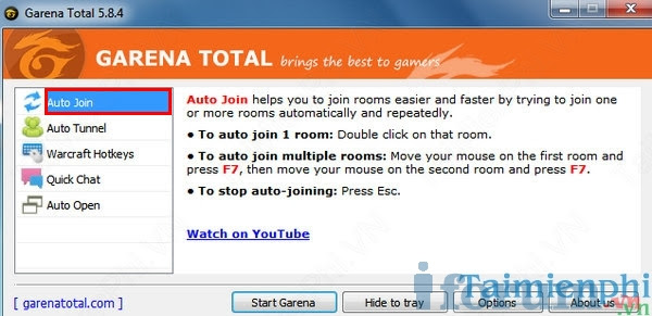 chơi game trên Garena Total, chơi game online trên Garena Total, hỗ trợ chơi game
