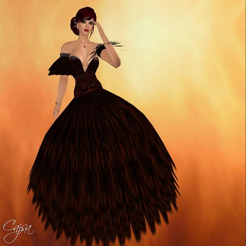 This is the Black Swan dress Callie designed for another example of fashion