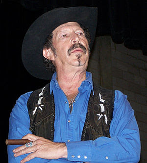 Kinky Friedman contemplates a question from th...
