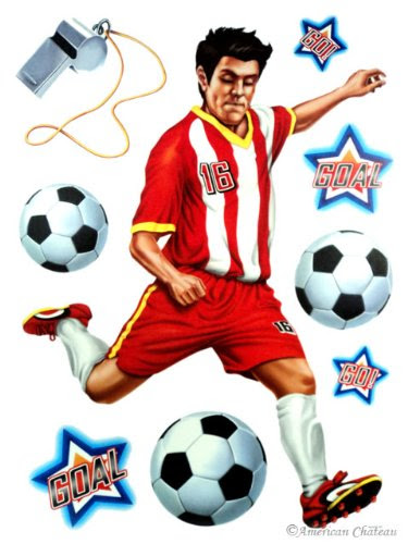 Kids Room Sports Soccer Wall Mural Sticker Decal