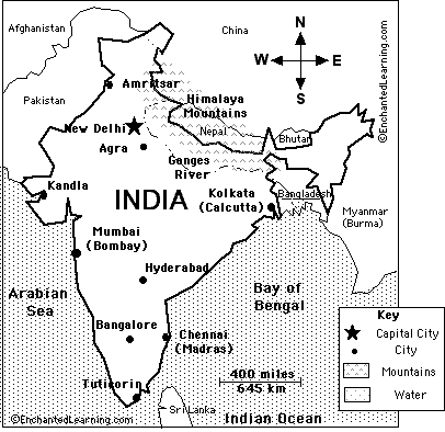Asia. India in a country worksheet India geography large   is : Location southern is asia