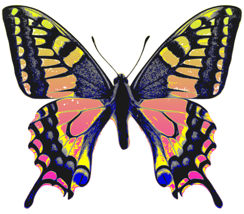 アゲハ蝶のイラスト 無料イラスト作成ソフトinkscape インクスケープ の作品集