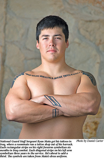 The second type of military tattoo is