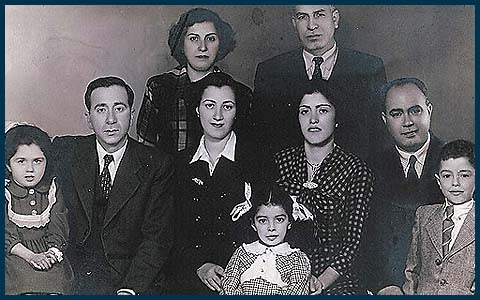 One of the Jews interviewed is Iraqi born Emile Cohen, seen here as a child [far right] in Iraq in 1950.