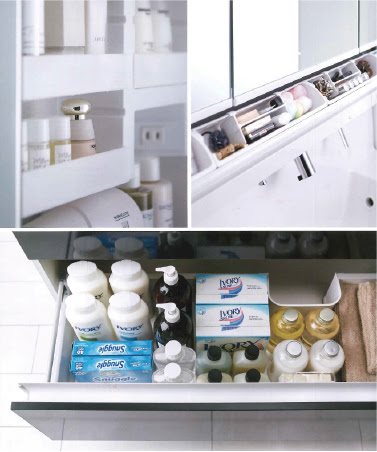 収納力抜群の洗面化粧台 リクシルさんとのショールーム巡り エストコーポレーション