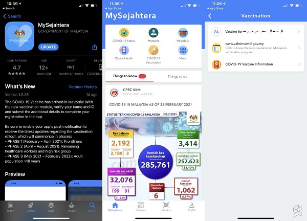 People Can Now Register For Covid 19 Vaccine With Mysejahtera On I Phone Daily Express Online Sabah S Leading News Portal