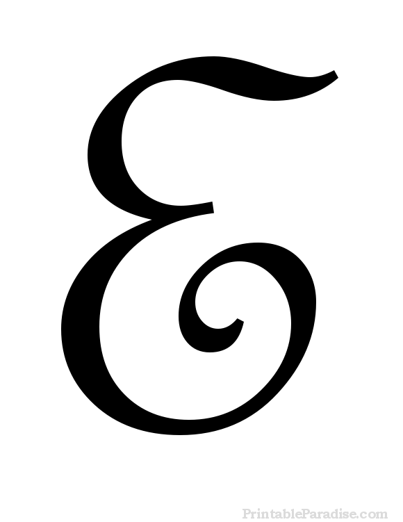 fancy letters e clipart best