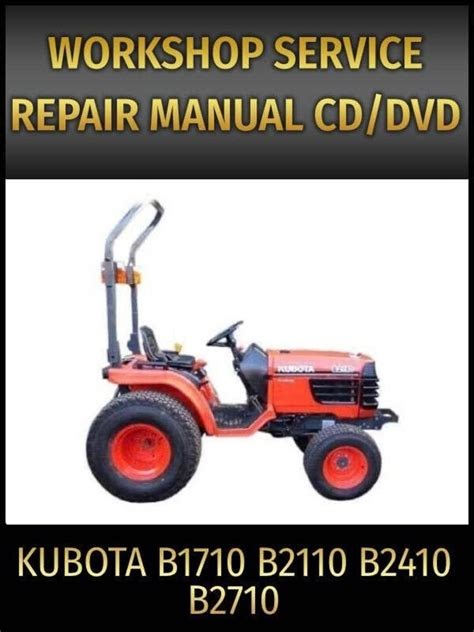 PDF Kubota B1710 B2110 B2410 B2710 Workshop Service Manual