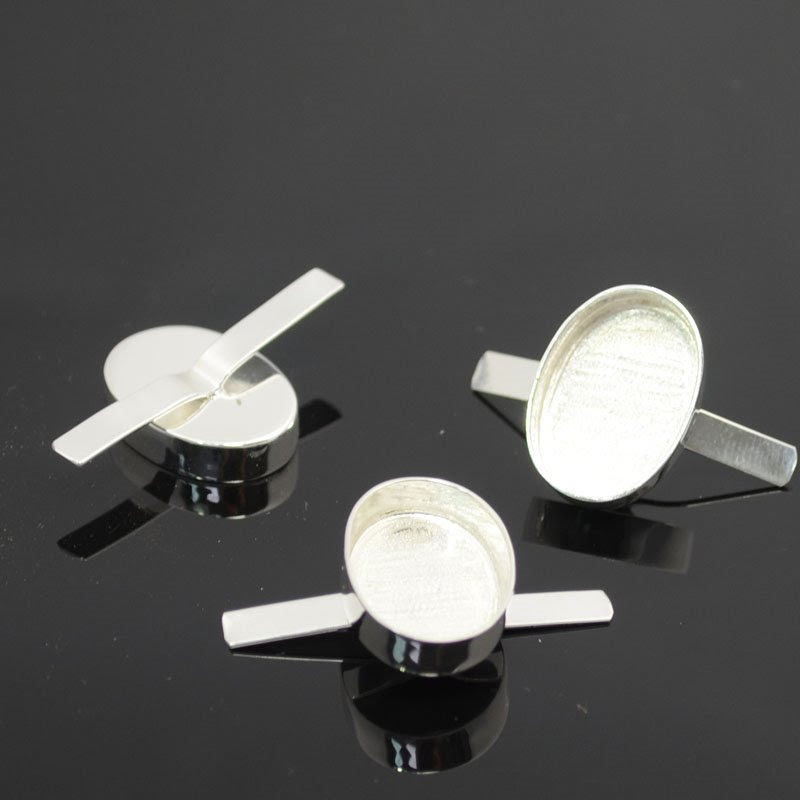 s39846 Bezels - 15 x 21 mm Tabbed Oval - Silver Plated (1)