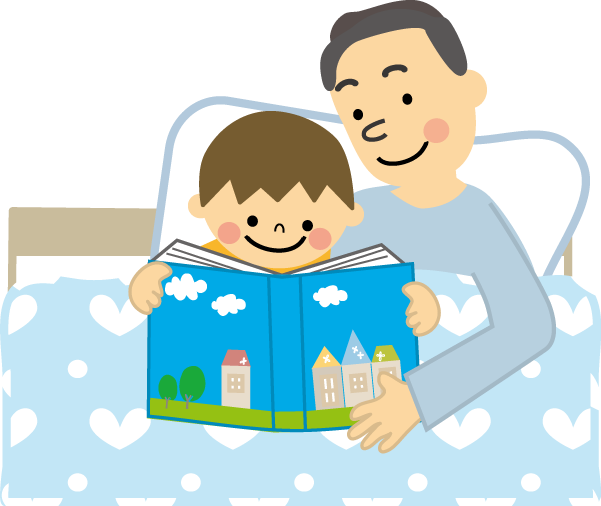 本の読み聞かせのイラスト 無料イラスト フリー素材