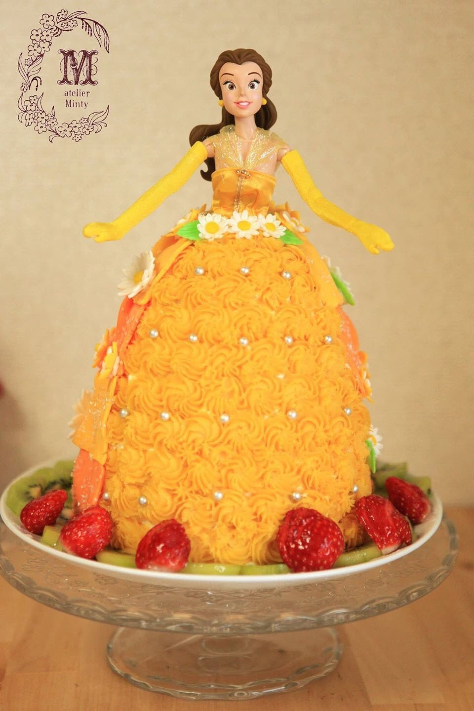 美女と野獣 ベルのプリンセスケーキ Atelier Minty