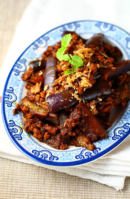 Eggplant & Minced Meat in XO Sauce