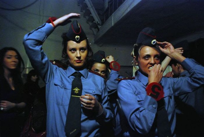 Russian police girls at Police beauty contest, photo by Goldenshtein Y.