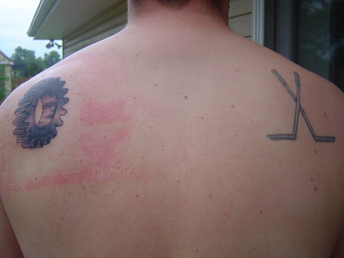 I got the gear done at Smokin Joe's Tattoo, I got the gear done at Smokin Joe's Tattoo,
