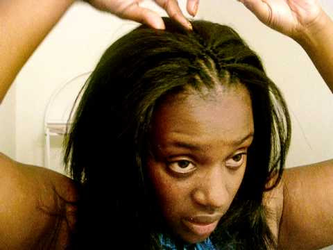 Crochet Braids~ Kanekalon Straight Hair - YouTube