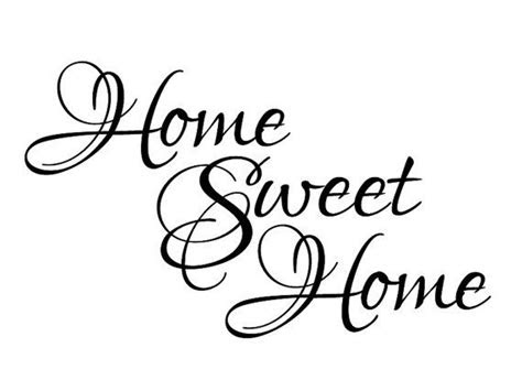 wall quote home sweet home vinyl wall decal  graphics home etsy