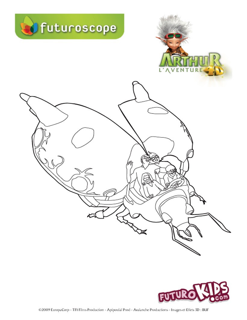 Coloriage Arthur l aventure 4D