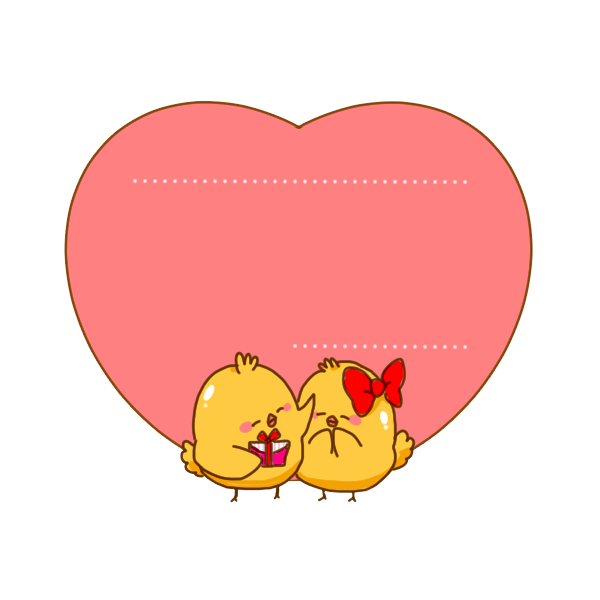 ヒヨコのメッセージカードのイラスト かわいいフリー素材が無料のイラストレイン