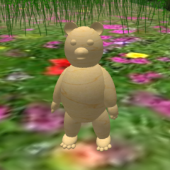 Tiny Wooden Bear Mouse