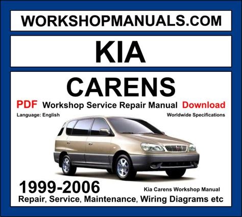 PDF Kia Carens 2002 2006 Workshop Service Repair Manual