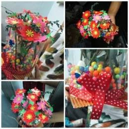 My Flower Vase Fully Plastic Sheets..!! - Crafts | Meghana Gayathri ...